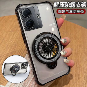 Vivo S15e Silicone Phone Case Full Edge Protection with Airbag Anti-Fall Soft Shell for Men And Women New Model with Stand