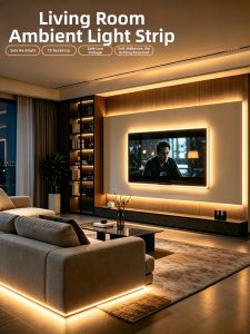YUANMUXUAN | Self-Adhesive Bright Ambient LED Strip Light For Living Room And TV Background