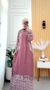 Gamis trend wanita muslim kekinian gamis batik terbaru