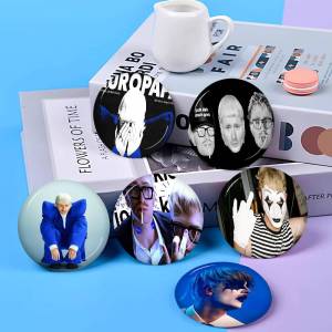 Joost Klein Singer New Brooches Soft Button Pin Funny Silly Gnarpy On A Skateboard Meme Badge Gamer Collection Gifts