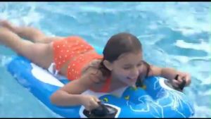 Intex 58165 Joy Rider Floating Bed Children Kids Inflatable Swimming Floating Row Kick Board