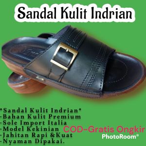SANDAL KULIT INDRIAN PRIA / SANDAL CASUAL/ SANDAL PRIA MURAH