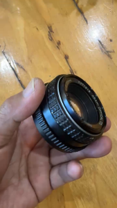 เลนส์มือหมุน SMC PENTAX-M 50MM.F2 PK MOUNT