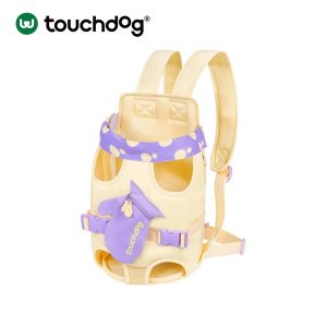 Touchdog Pet Travel Backpack Portable Anti-Stress Cat Dog Backpack Chest Bag for Outdoor Excursions Maine Coon Cat Bag
