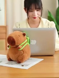 Gấu bông cabycara hỉ mủi rùa đeo ba lô siêu kute