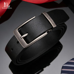 LouisWill Mens Belt Men Fashion Belt Double-sided Belt Genuine Leather Belts Casual Business Strap Male Waistband Jeans Pants Belt for Men