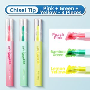 deli | Colorful Fluorescent Highlighters for Students with Large Capacity