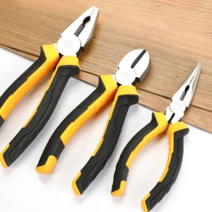 3 Types Of PliersIncluding 8-Inch Wire Pliers6-Inch Pointed Nose Pliers And Diagonal Pliers Suitable For Household Use