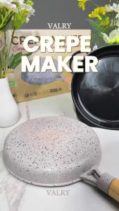 CREPE MAKER Cetakan kue crepes valry kwalik terbalik kulit lumpia risol risoles anti lengket gagang kayu tahan panas panci alat pembuat skin martabak mini