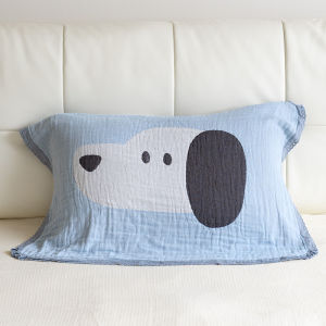 ผ้าห่มหนุนศีรษะเด็กผู้ชาย Asight ผ้าฝ้ายแท้กันลื่น 2 ชิ้น ผ้าไนลอนแบบหุ้มหมอนที่สวมใส่ได้ตลอดปี