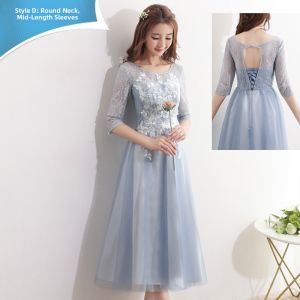 New Champagne Big Size Small Womens Bridesmaid Dress