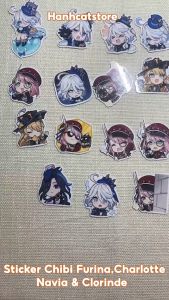 [Genshin Impact] Sticker Furina Charlotte Navia và Clorinde - Waifu Fontaine Collection