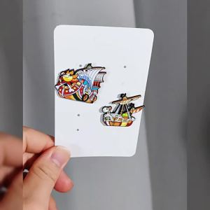 Bandai | 2 Chiếc Anime Cướp Biển Men Chân Bộ Hoạt Hình Tàu Thổ Cẩm Cho Ba Lô Mũ Ve Áo Phù Hiệu Cosplay Phụ Kiện Quà Tặng Cho Người Hâm Mộ