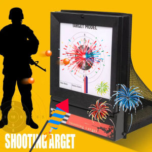 A1 Airsoft Target with Trap Net Catcher Pellet&BB Bullets Recycling Targets Portable Folding Metal Target for Shooting Training