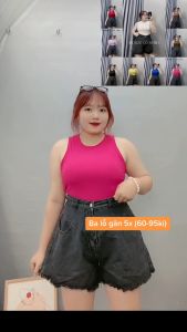 Áo thun ba lỗ bigsize nữ croptop kiểu dáng thể thao dành cho các nàng chuppy từ 58-95kg - G8