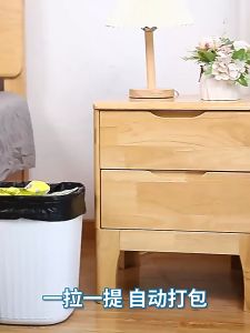 [😀SG Ready Stock]100PCS 45*59cm Rubbish Bag printing Plastic Bag Handle Breakpoint Thickened Disposable