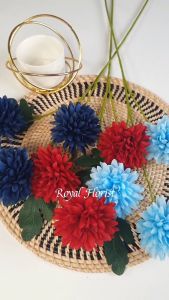 Bunga Dandelion Tangkai Pangang Cabang 3/Bunga Pompom Dandelion/Bunga Hias Tangkai (NK-168)