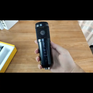 PUCUK Mikrofon Kondenser USB with Stand Podcast konten kreator youtuber live stream Marsnaska -BM-65