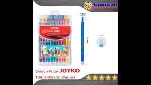Crayon Joyko TWCR-36s (36 Colours) / Krayon Putar Mewarnai isi 36 Warna / Twist Oil Pastel TWCR 36s