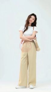 MK CASUAL PANTS WOMEN Eloise Straight Cut Wide Legs Women Pants SELUAR PALAZO WANITA [P7/025]