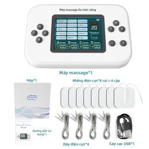 Máy Massage Xung Điện EMS Tens 15 Chế Độ Sạc Lại Được Kích Thích Điện Cực Trị Liệu Bằng Phương Pháp Châm Cứu Giúp Thư Giãn Cơ Bắp