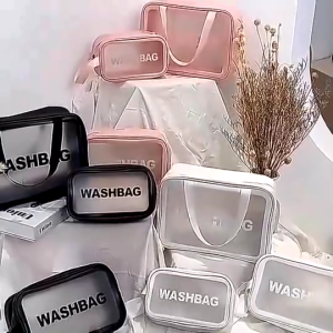 กระเป๋าเครื่องสำอางค์กันน้ำ Washbag แบบพกพา ใส่อุปกรณ์อาบน้ำ เดินทาง ท่องเที่ยว จัดระเบียบของใช้ ขนาดใหญ่ กันน้ำ พกพาง่าย