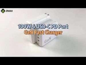 Sạc Nhanh Rewoda RWD100B 100W Gan III QC3.0 PPS 4 USB Type-C - màu đen
