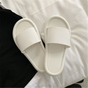 Cartoon Home Slippers Summer Indoor Bathrooms Flat Bottom Anti-slip Couples Cute Home Slippers Men Women PVC Material