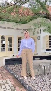 Celana Panjang Wanita Casual Formal Celana Bahan Kantor Cutbray