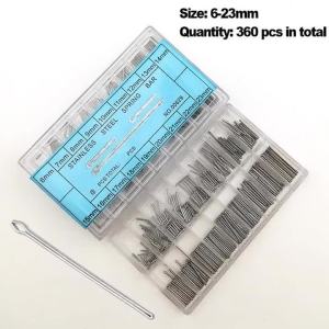 360PCS 6-23mm Strainless Steel Latch Pins Watchband Strap Bracelets Connecting Pins Watch Band Link Pins Watchmaker Repair Tools