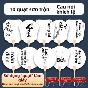 RANDENG | Bộ Quạt Sơn Tự Vẽ Cho Trẻ Em