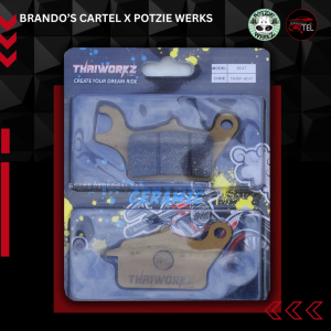 THAIWORKZ CERAMIC BREAK PAD 120X1 MIO 125 / CLICK / BEAT TW84P-BEAT BRANDOS CARTEL