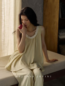 Breathable Lightweight Padded Anti-See-through Sleeveless PJ Set