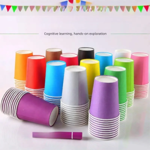 CHUNSHU | Colorful Disposable Paper Cups for Crafts