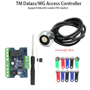 Access Control Dallas TM1990 Module Controller Kits Touch Memory Wiegand RFID Card Reder Kits Door System Admin Card 1000User