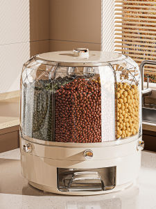XUNHUAI | Anti-Pest Moisture-Proof Rotatable Compartment Automatic Rice Dispensing Grain Storage Container