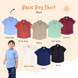 Kemeja Polos Pria Dewasa Lengan Panjang Terbaru Hitam Putih 2024