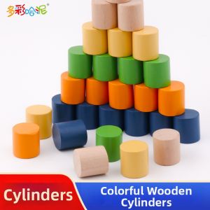 DUOCAIHANI | DIY Wooden Cylinder Modeling Material Scientific Teaching Supplies