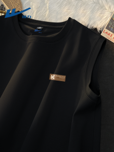 Warrior Mens Fitness Tank Top Black Pure Cotton Casual Sleeveless Summer American Trend T-Shirt Male Model D Loose Fit Youth Popular