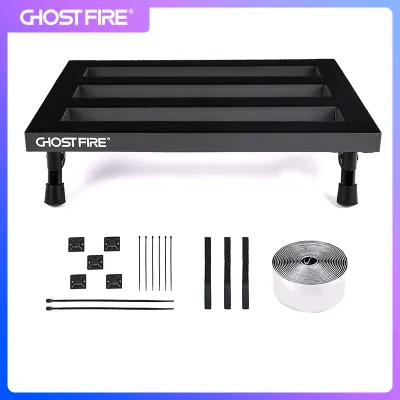 GHOSTFIRE Guitar Pedal Board Aluminum Alloy 1.3lb Super light Effect Pedalboard16.5x11.8 SPL-03