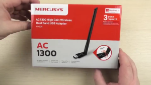 Mercusys MA30H AC1300 (2.4GHz + 5GHz) High Gain Dual Band Wireless WiFi USB Adapter (Powered by TP-Link)