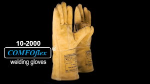 Weldas Extended Length 46cm Premium Welders Welding Protective Gloves - Grade A Cowhide Three-Layer Heat-Resistant Gloves with Special Soft Sweat-Absorbent Lining & Fire-Resistant Thread Model 10-2000