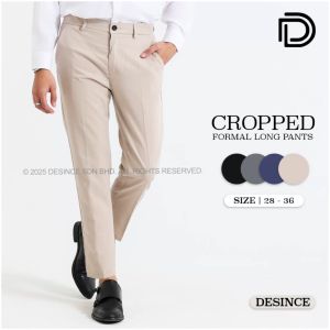 DESINCE Men Smart Pants Business Formal Regular Fit Cropped Trousers Long Pants Seluar Panjang Lelaki MP 111
