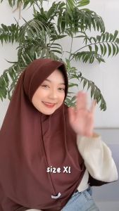 GIERA Jilbab Sport Daily Hijab Bergo Jersey Premium Size M