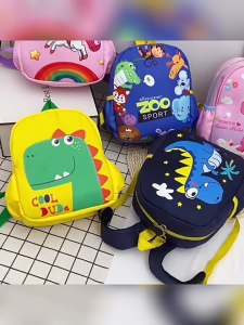 กระเป๋าเป้สะพายหลังลายการ์ตูนสำหรับเด็กลายไดโนเสาร์และยูนิคอร์นชุดสวนสัตว์กระเป๋านักเรียนเด็กอนุบาลเด็กทารกเด็กผู้ชายและเด็กผู้หญิง