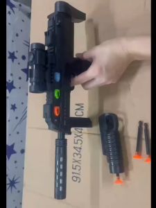 Kids Laser Gun Toy With Soft Bullet Sound And Light Gun Toy Electric Infrared Flash Submachine Gun Boyss Toys