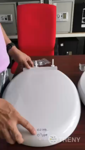 TRENY -Ready Stock-Toilet Seat Cover Soft Closing/Padded Thicken Replacement Toilet Seat Lid Cover Slow Toilet Seat Cover/Penutup Mangkuk Tandas