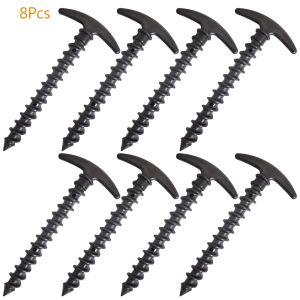 8 Chiếc Cọc Lều Nhựa Chống Gió 14cm Đinh Cắm Đất Cắm Trại Ngoài Trời Ghim Neo Leo Núi Phụ Kiện Lều Cần Thiết Cho Lều 3-4 Người
