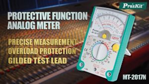 ProsKit MT-2017N Smart Protective Function Analog Multimeter