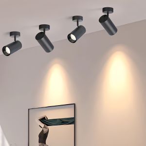 220V 40W LED Spot Lights Surface Mounted Indoor Ceiling Light Fixture 220V Spotlight With 90° Pivoting SpotLight for Living Room